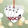 CafePress Pinochle Amzone? 3.25" x 3" Wood Heart Ornament