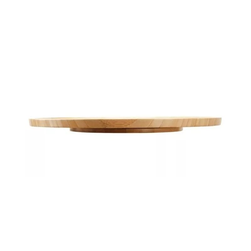 Home Charola Giratoria Lazy Susan De Bamboo Bambu Mesa 44.5cm