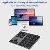 34 Teclas Teclado Numérico,Teclado Bluetooth Portáti para Laptop,Mini Teclado de