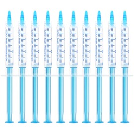 EZGO 10 Pack Teeth Whitening Gel Refills 22% Bleaching Gel, No Sensitive Teeth Whitener, Great for Sensitive Tooth Whitening, Carbamide Peroxide Teeth Whitening Gel, Mint Flavor (10X 3ML)