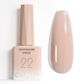 CANNI Quick Builder Gel for Nails – 9ML Nude Soak-Off Nail Strengthening Gel for Apex Building DIY UV LED Manicure