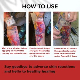 Gel Sellador Para El Cuidado Posterior Del Tatuaje: Forma Un