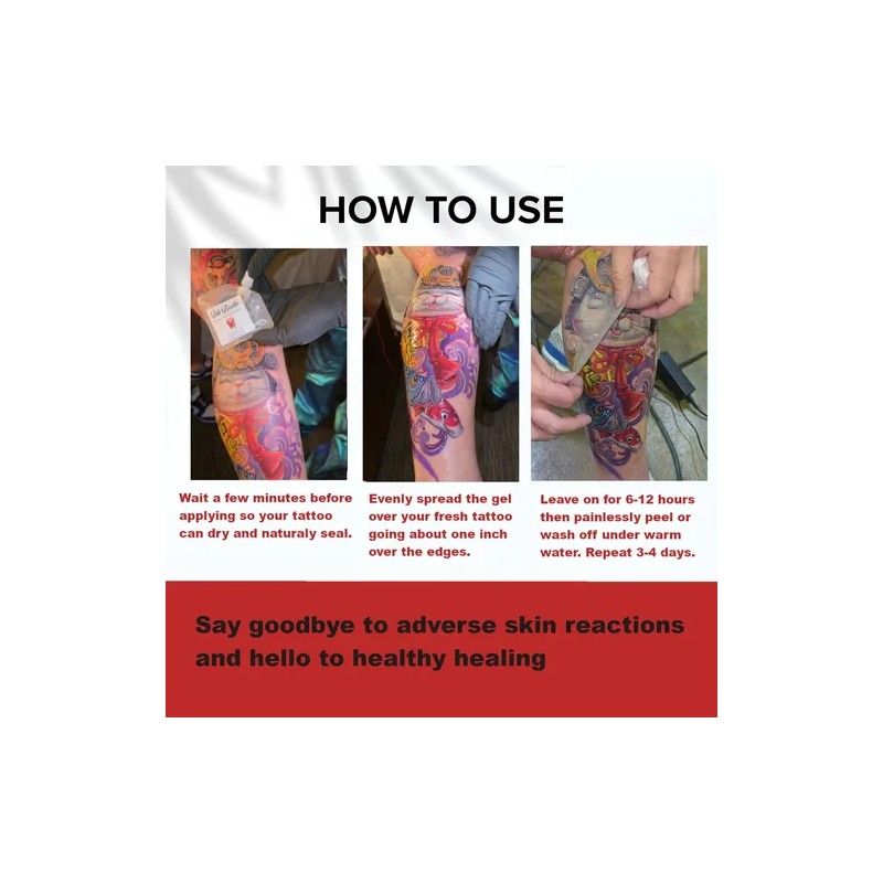 Gel Sellador Para El Cuidado Posterior Del Tatuaje: Forma Un