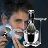 GRUTTI Premium Shaving Brush Set，Luxury Razor and Brush Stand Soap