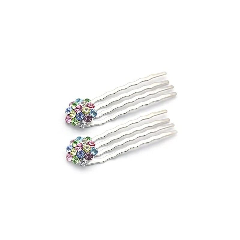 Small Decorative Hair Comb Mini Cluster Rhinestone Crystal Bridal Hair