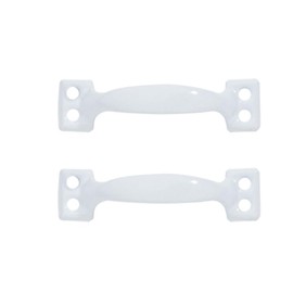 TopHomer 6PCS 4.41in White Gate Handle Pull Handle Shed Door Handles for Garage Drawer Fences Outdoor