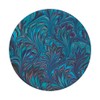 Hand-Marbled Design - Blue Thistle
