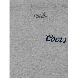 Tee Luv Men's Coors Banquet Shirt - Since 1873 Double Sided Beer Logo T-Shirt, Athletic Heather, XXL