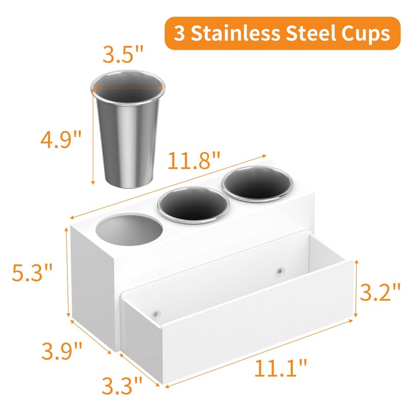 NIUBEE Hair Tool Organizer, Acrylic Hair Dryer and Styling Holder,