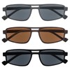 YOBOCO Aviator Reading Sunglasses for Men, Retro Reader Sunglasses Small