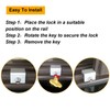 15Pack Sliding Door Lock Kit with Wrench Single Hole Adjustable
