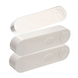 FOMIYES 3pcs Cartoon Cotton Swab Box Wicker Buds Balls Trinket Dispenser Holder Basket Cotton Swab Boxes Cotton Swab Dispenser Pet Cotton Pad Holder Cotton Swab Containers Lid Jar Pp White