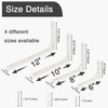 OVOV Heavy Duty Shelf Brackets 2 Pack Wall Mount Black