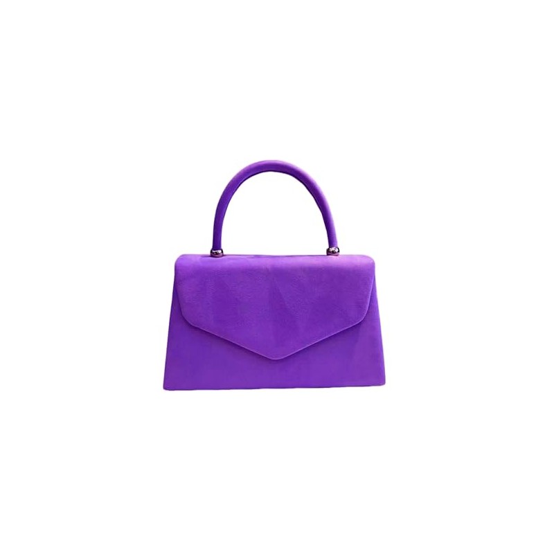 LeahWard Women's Clutch Bag Top Handle Wedding Suede Handbags 304