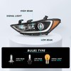 TUSDAR Fits For 2017 2018 Hyundai Elantra without DRL Headlight
