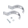 Exhaust Bracket Rear, Wide, 2-Piece, Chrome-Plated - for Simson S50,