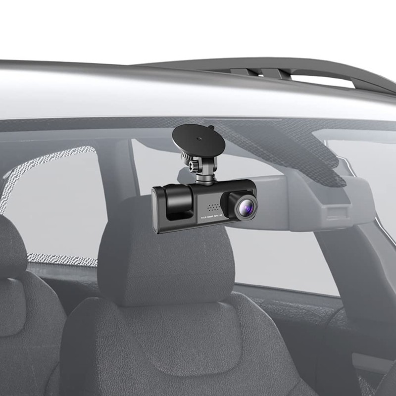 Oewnvmd 3 Camera Lens Front and Rear Inside Dashcam HD