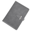 craspire A5 Leather Notebook Cover Grey Waterproof Envelope Folder Refillable