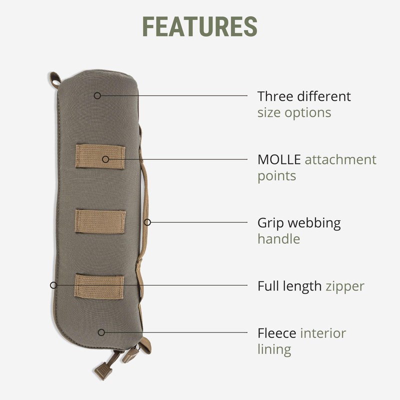 Marsupial Gear Straight Spotting Scope Case, Ranger Green, Medium