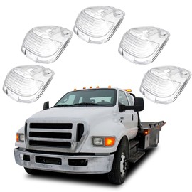ECCPP 5x Cab Marker Roof Running Light Top Lamp Clear Lens Cover For 1999-2015 for Ford F250 F350 F450