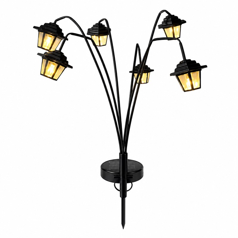 Solar Hanging Lanterns for Outdoor Decor – 4-Pack Warm White