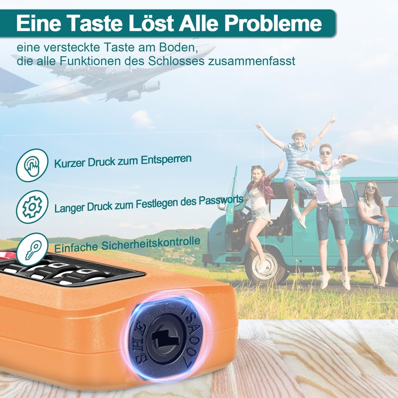 ZHEGE Suitcase Lock Combination Lock 3 Digit TSA Lock (2,