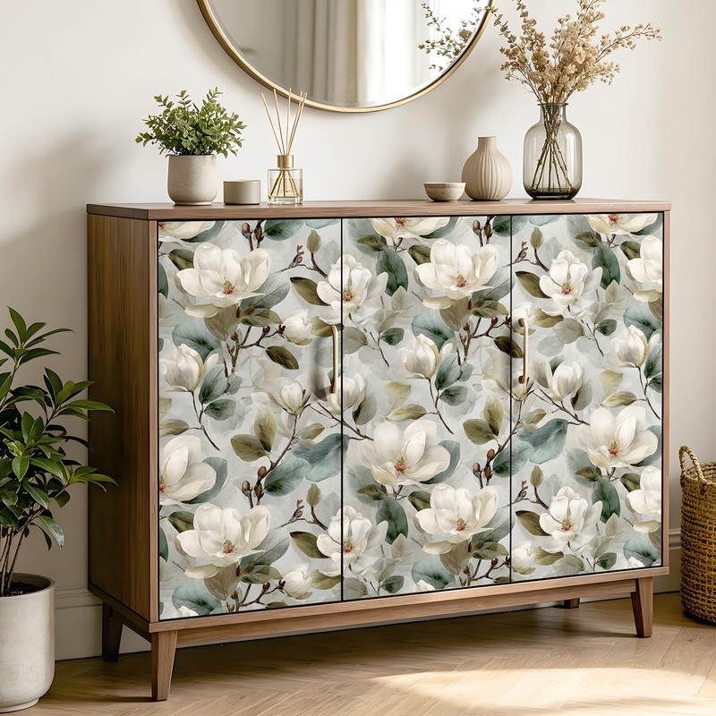 ReWallpaper Vintage Floral Wallpaper Peel and Stick Magnolia Wallpaper
