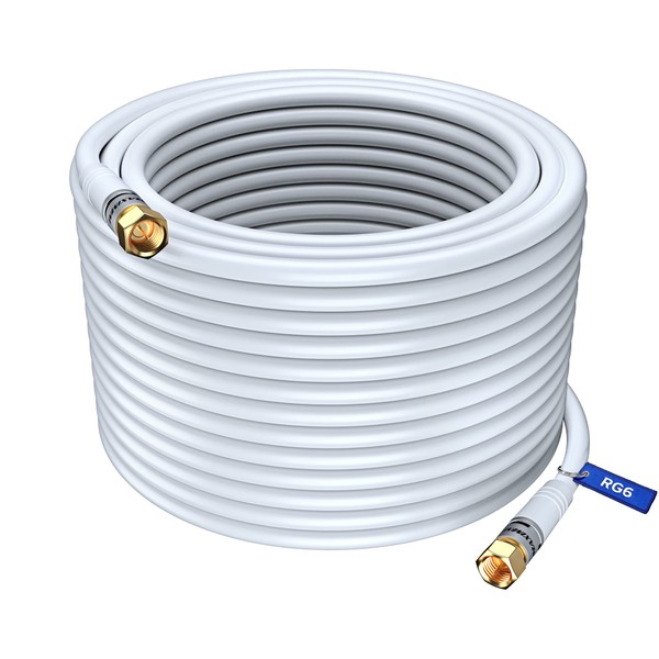 Maximm RG6 COAXIAL Cable - Triple Shielded, Non-Oxygen Copper Cable