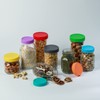 Bedgeta 12 Wide Mouth Mason Jar Lids with Silicone Ring,Thickened