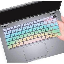 Keyboard Cover Skin for 2024-2022 Dell Latitude 5420 5430 5440 5450 3440 3450 14", Dell Latitude 7420 7430 7440 7450 14", Latitude 9420 9430 9510 9520, Latitude 7520 15.6" Laptop Protector, Colorful