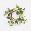 2 Pcs Easter Egg Candle Rings Wreaths Spring Egg and
