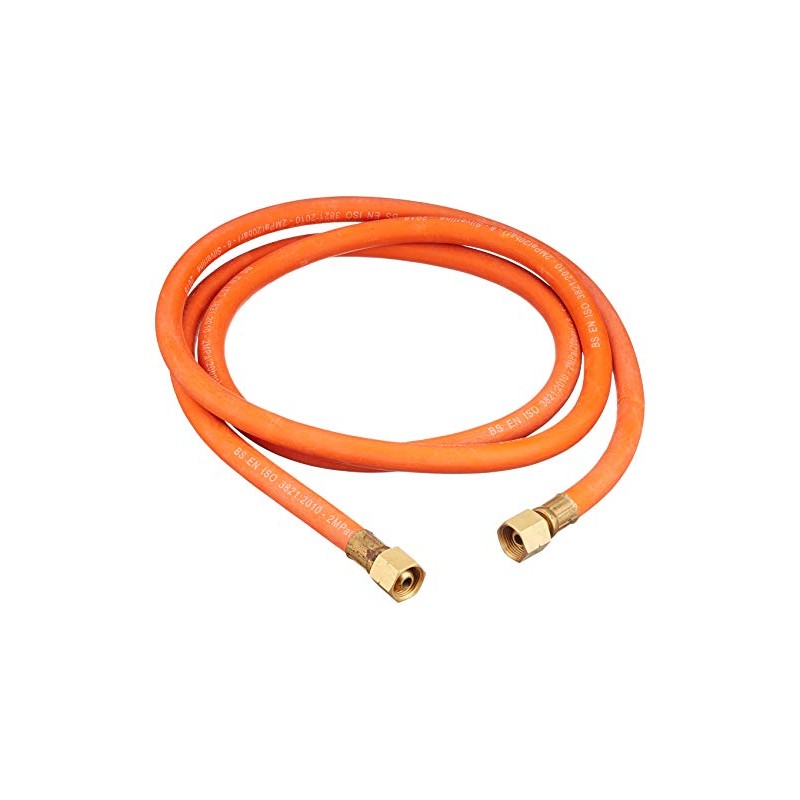 Silverline Gas Hose with Connectors 2m (633926)