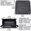 SHENGTIAN 4Pcs 6.7" x 6.7" Leather Jewelry Valet Tray for