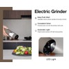 Stainless Steel Rechargeable Electric Salt and Pepper Grinder Set, USB