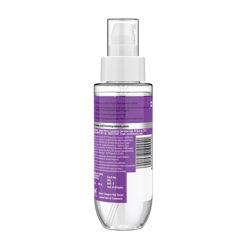 Livon Dry and Unruly Hair Serum 100 ml - India
