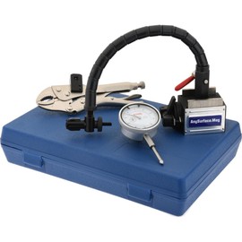 SPI 25-370-8 Disc/Rotor/Ball Joint Gage Set: Flexible Stem Holder, Locking Plier, Magnetic Stand, 0 to 1" Range, 0.001" Resolution