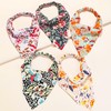 KALUROIL Pack of 5 Women's Hair Scarves Flower Headscarves Elastic