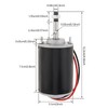 Permanent Magnet DC Motor 12-24V 3500-7000RPM High Torque Reversible CW/CCW