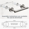FORIOUS Toilet Roll Holder, Wall Mount SUS304 Stainless Steel Towel