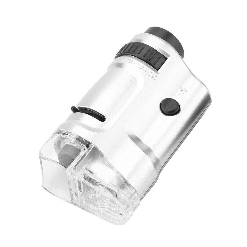 Mini Microscope, 20X-40X Zoom LED Illuminated Mini Pocket Microscope with