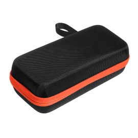 getgear case for ROKFORM G-ROK Portable Wireless Magnetic Golf Speaker, Black with Orange Zip, Mesh Pocket for Cable and Accessories