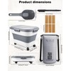 Collapsible Wood Pellet Storage Containers 25 Lbs with Rolling Casters