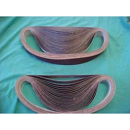 DEERFOS 40 DEERFOS ABRASIVES SANDING BELTS 1 1/4" X 24 3/4" 320 GRIT A/O JA 512 BELT *
