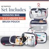 Toiletry Bag Kit Set: Hanging Travel Toiletry Bag + 311