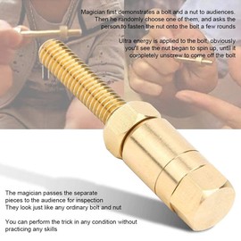 Zerodis Magic Props, Magic Gimmick Trick Autorotation Rotating Nut Off Bolt Screw Ultimate Rotating Magic Gimmicks