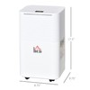 HOMCOM 1260 Sq. Ft Portable Electric Dehumidifiers with 3 Color