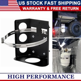 SPARKWHIZ Propane Tank Holder Mount for 5LB Bottle 8 in Diameter for RV, Trailers, Truck
