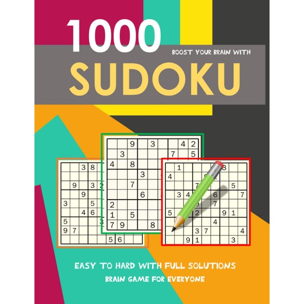 Boost your brain with 1000 Sudoku: A Great Book With