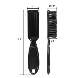 ZEAYEA 50 Pcs Blade Clipper Cleaning Brush, Barber Blade Cleaning Brush, Hair Styling Nylon Brush Tool for Trimmer Cleaning Clipper Manicure Salon Haircut, Barbers Supplies, Black