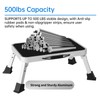 RV Step Stool Foldable 1-Step Stool Ladder Sturdy Metal Stable